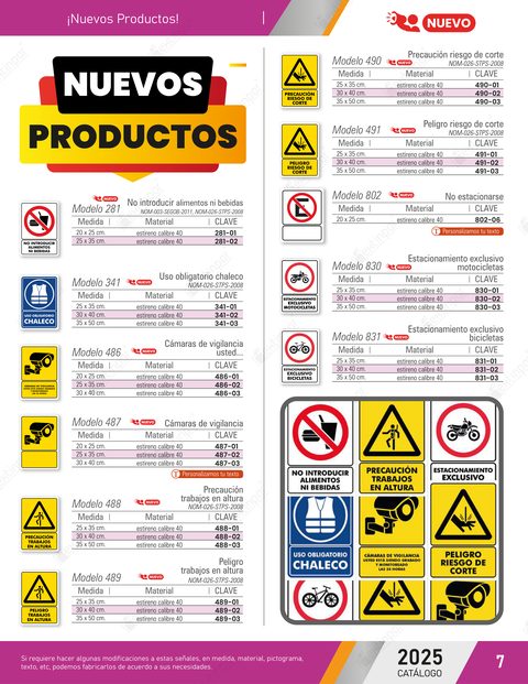 Página 7 del catálogo: Nuevos productos